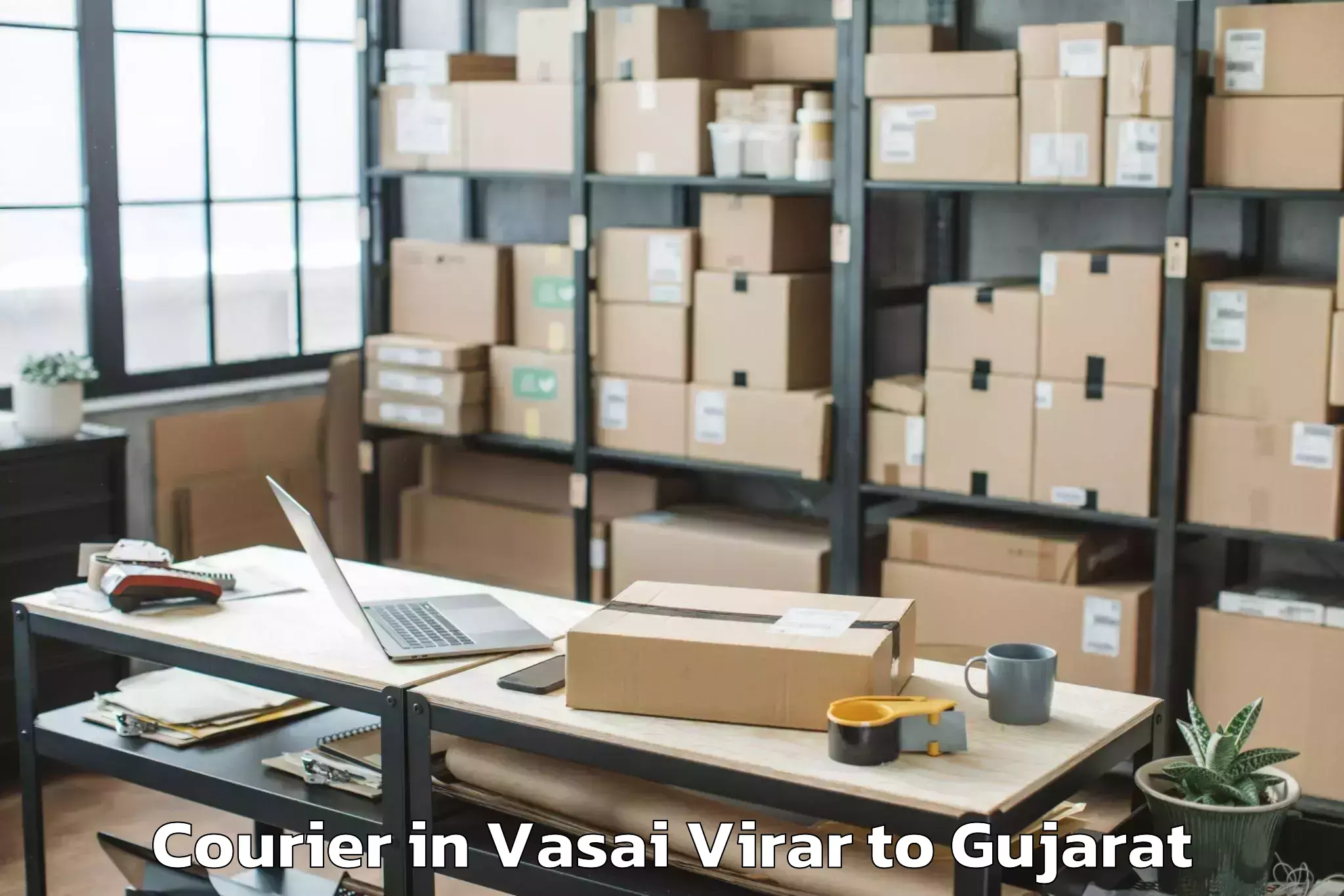 Top Vasai Virar to Visnagar Courier Available